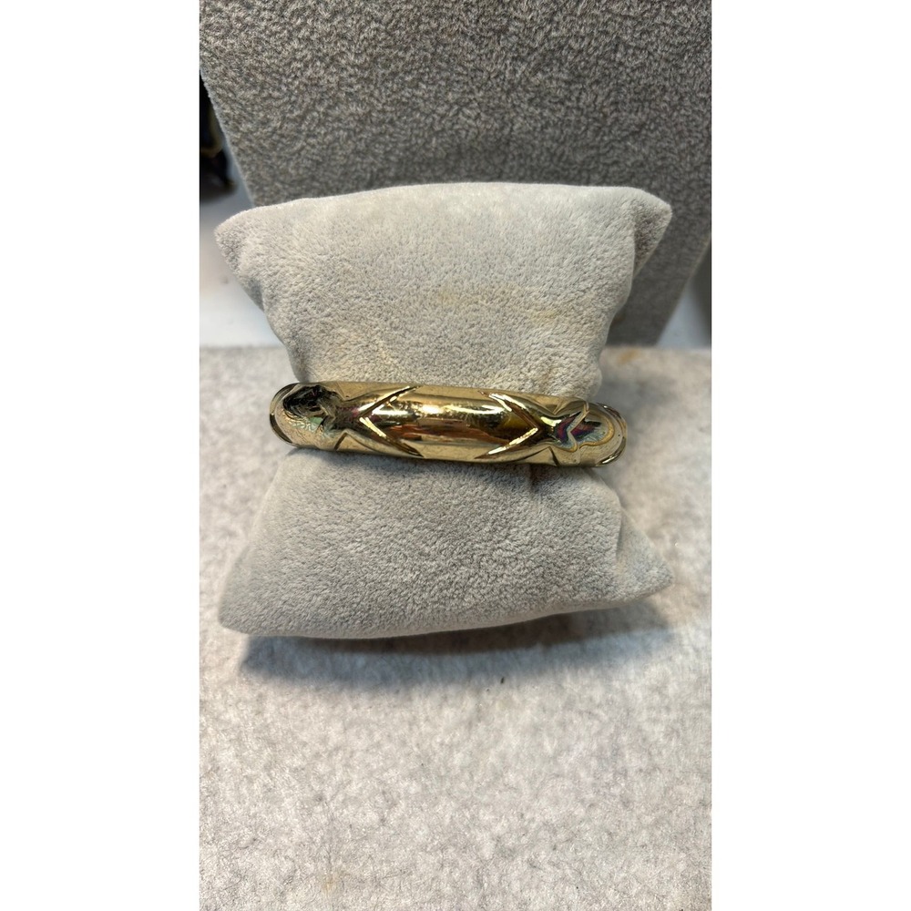 #47. Sequin Gold-tone Bangle Bracelet